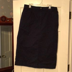 Christopher & Banks Navy Blue Skirt Size 16